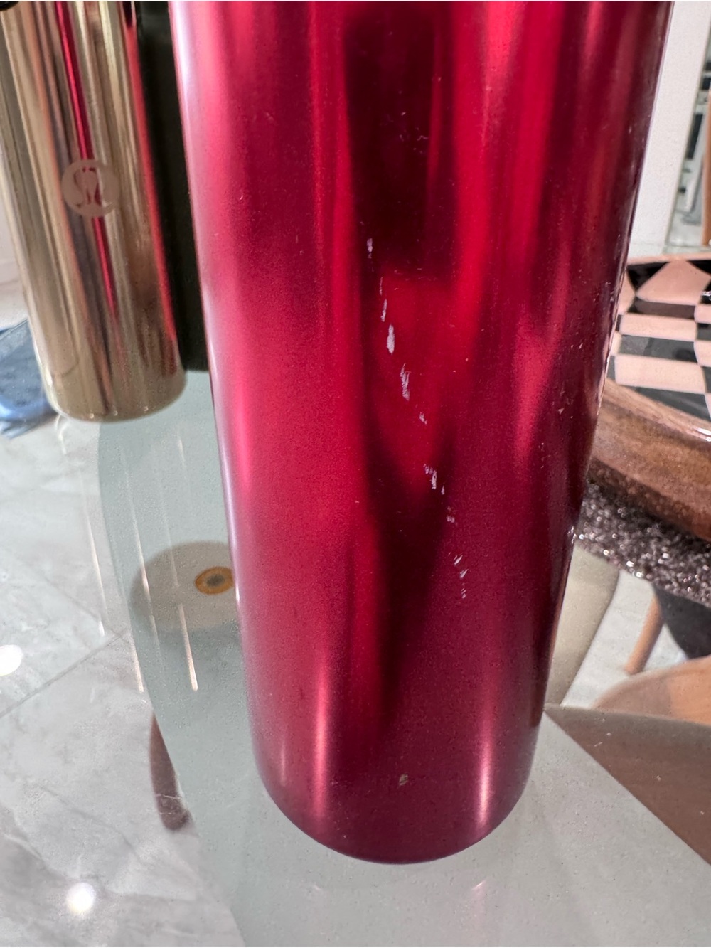 lululemon athletica Metallic Rose Red Insulated Water Bottle - Picture 3 of 3